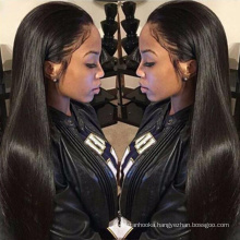 Brazilian virgin hair women hidden knots natural human hair silk top full lace wig with baby hair